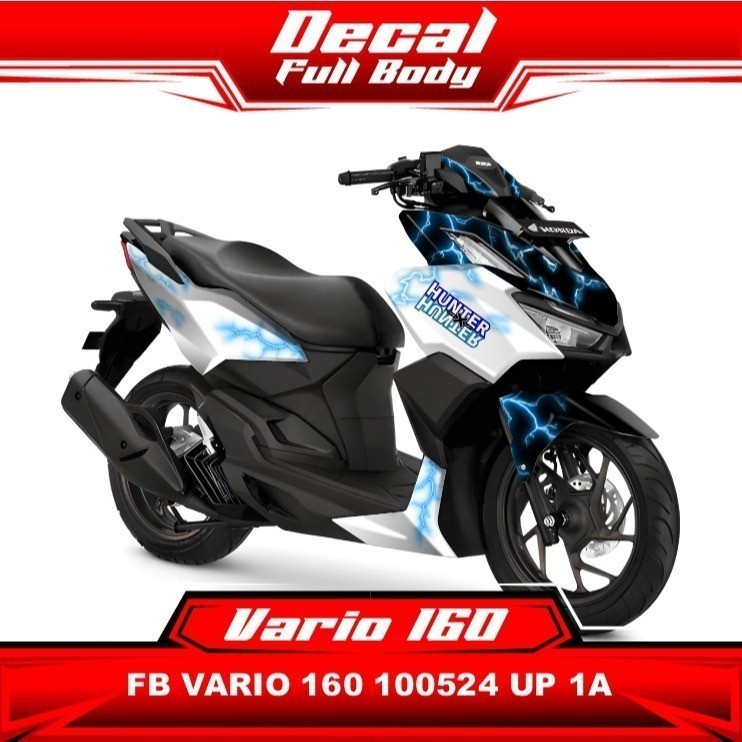 Stiker Sticker Decal full body Motor Honda Vario 160 Putih 100524 UP 01