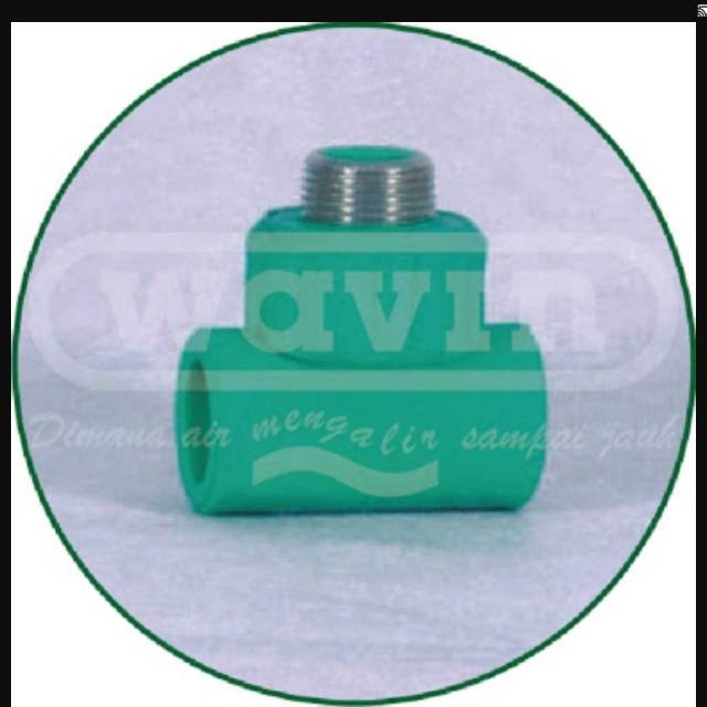 MALE THREAD TEE WAVIN TIGRIS GREEN 3/4 inch male thread tee wavin