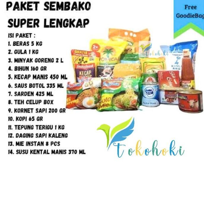 

BERMUTU PAKET SEMBAKO SUPER LENGKAP KODE 1263