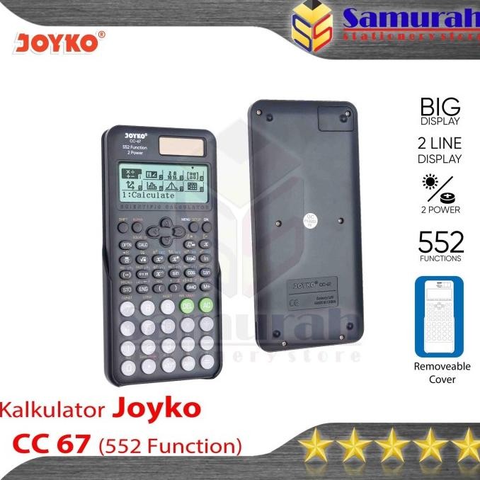 

NEW Kalkulator Joyko CC 67 Rumus Calculator CC67 Sin Cos 552 Function