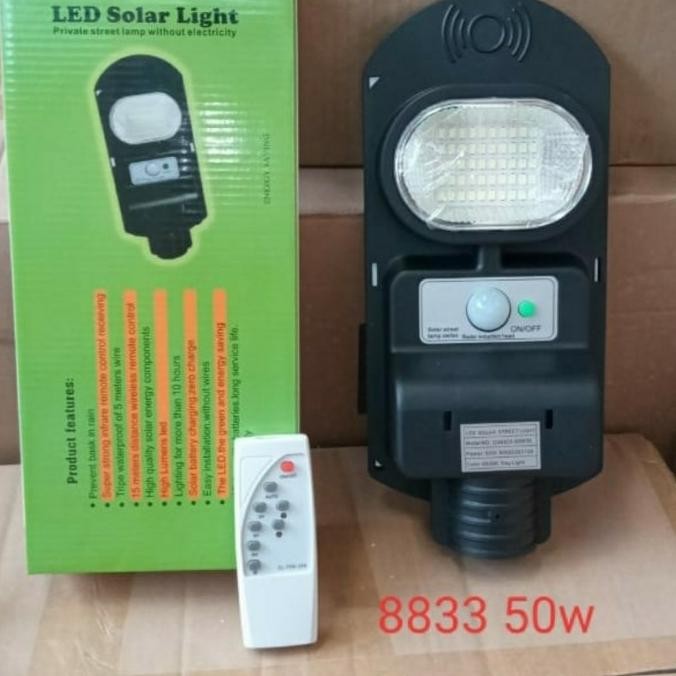 Lampu Jalan Led Solar 50w PJU Tenaga Surya 50watt Panel 50 Watt