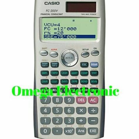 

TERBARU - Casio FC-200V Financial Calculator Kalkulator Keuangan FC 200V