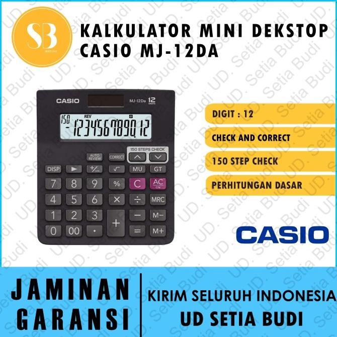 

TERMURAH - Kalkulator Dekstop Casio MJ-12DA Kalkulator Check Correct MJ-12 DA