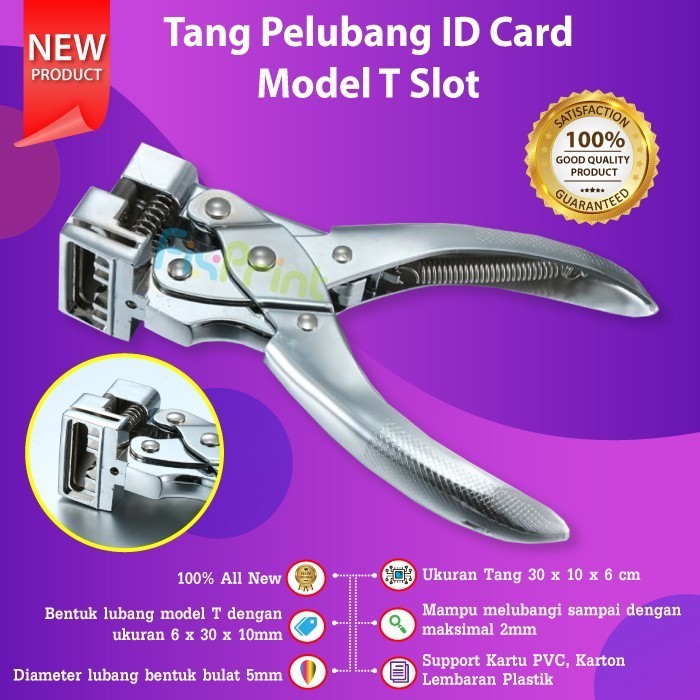 

Tang Pelubang ID Card Model T Slot Punch Airplane Hole PVC PRODUK TERBATAS Kode 62