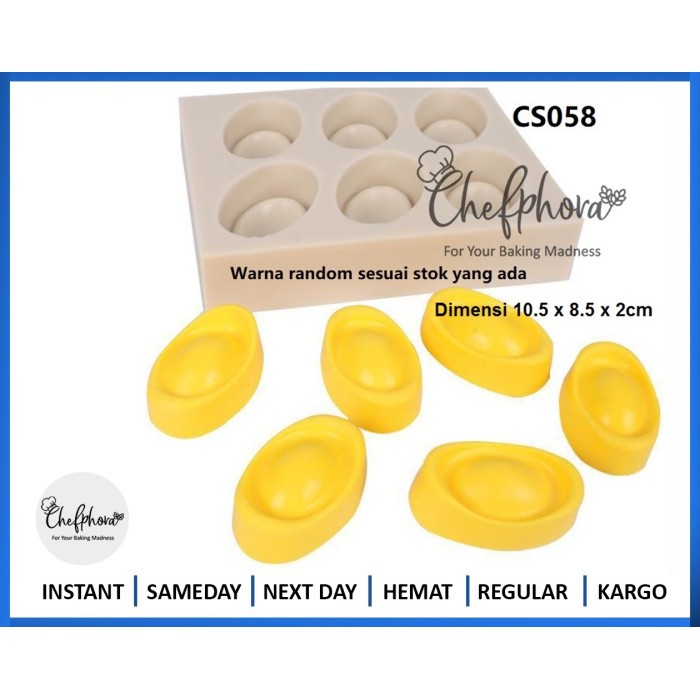 Cetakan Silikon Yuan Bao Koin Imlek Sincia Silicone Fondant Dekorasi Terjamin