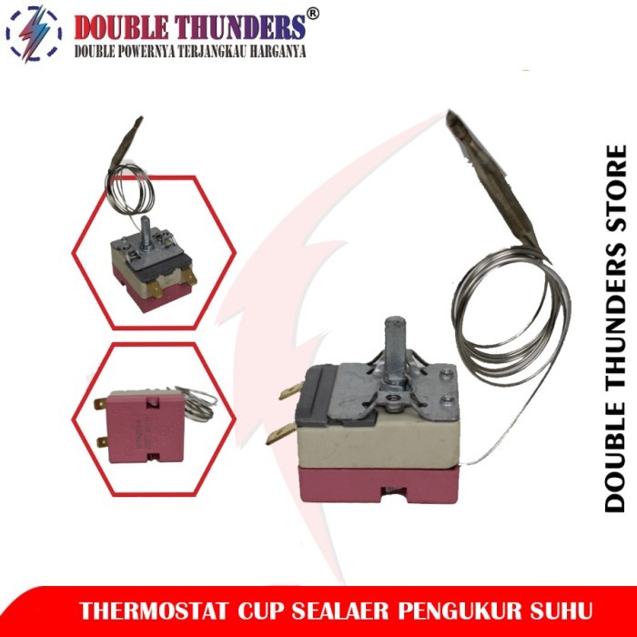 TERBARU Thermostat Cup Sealer Double Thunders Spare Part Pengukur Suhu