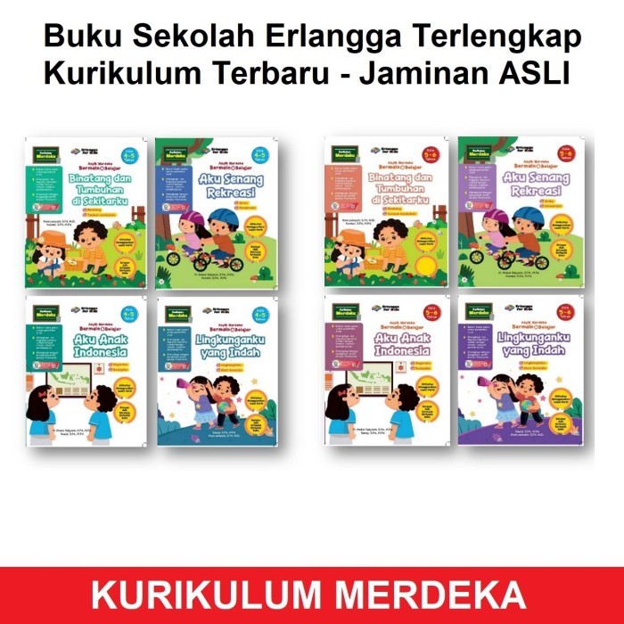 

Buku Asyik Merdeka Bermain dan Belajar Usia 4 5 6 Tahun KM Erlangga