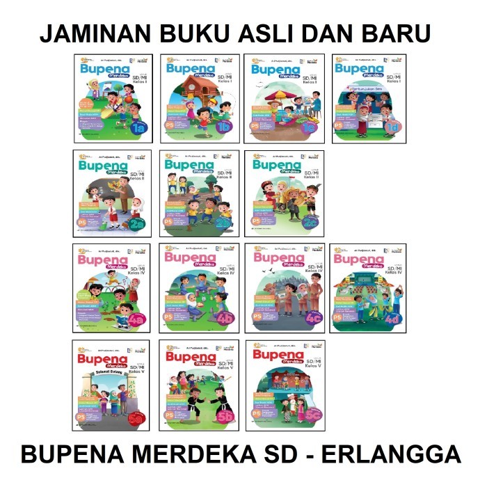 

TERBARU! Buku Bupena Merdeka SD Kelas 1 2 3 4 5 6 Kurikulum Merdeka Erlangga