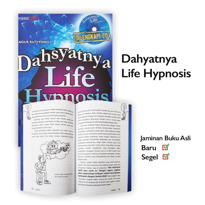 

HOT SALE! Buku Dahsyatnya Life Hypnosis di lengkapi cd Agus Sutiyono