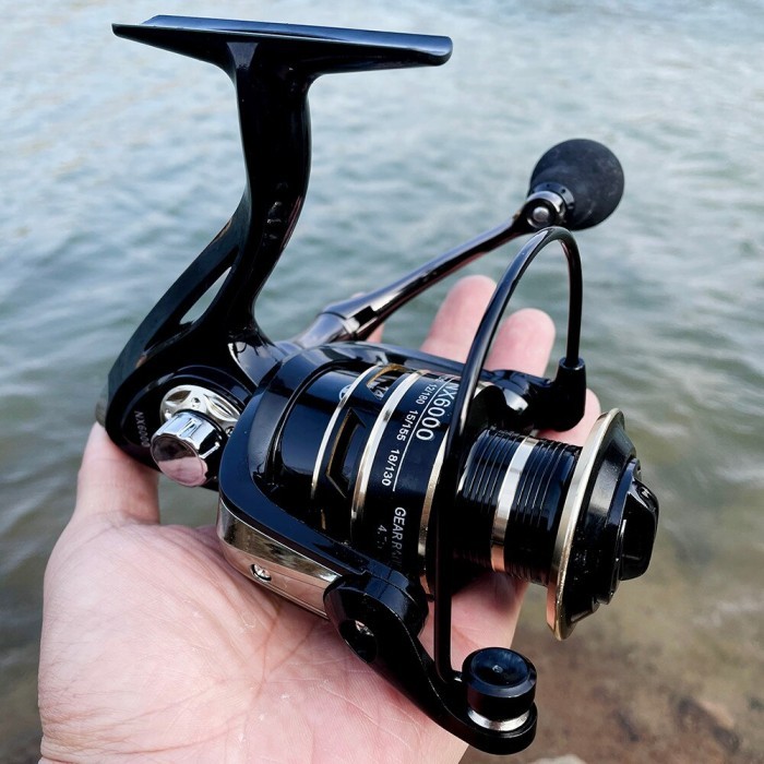 Reel Pancing Hitam Katrol Gulungan Mancing Rell Rill Rol Pancing