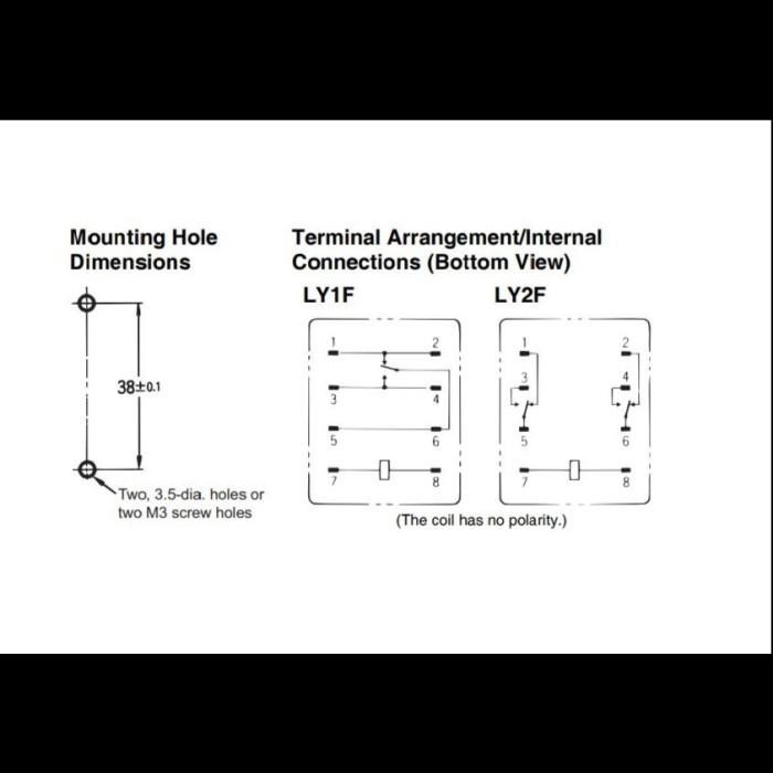 RELAY OMRON LY2F AC220/240 Import Premium