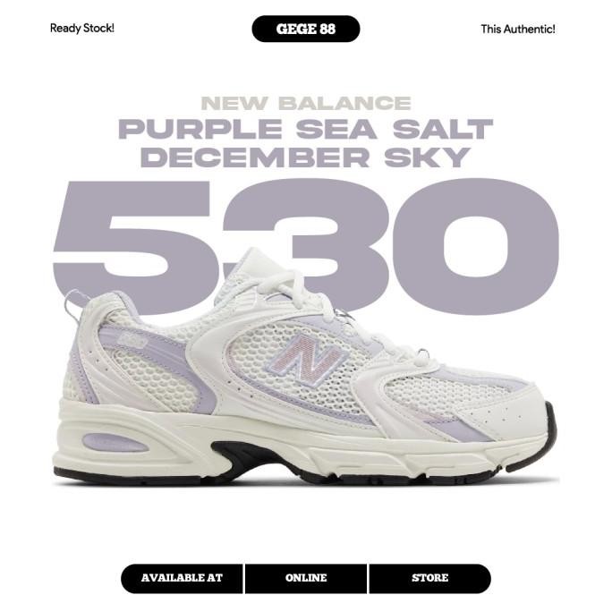 Jual New Balance 530 Purple Sea Salt December Sky 100% Original Bnib Sneakers Casual Pria Wanita