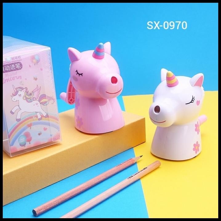 

Serutan Unicorn - Rautan Meja Asahan Putar Pensil Sharpener Unik Lucu