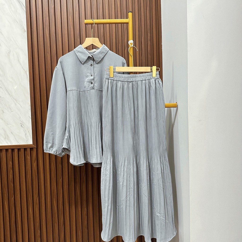 [HOT DEALS] CLODIA SET ROK - SETELAN ROK WANITA KEKINIAN ONE SET ROK KOREAN STYLE - SETELAN ROK