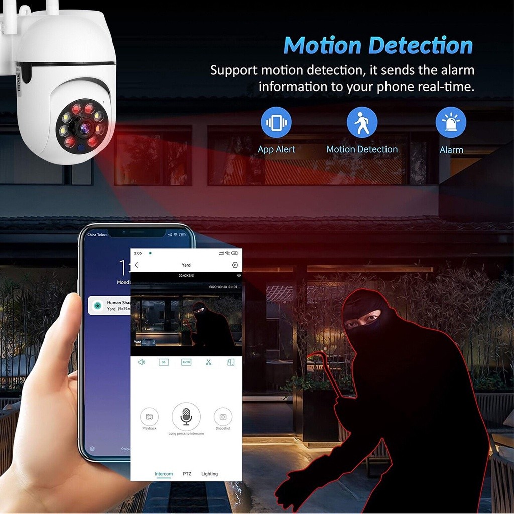 FTTPAKET 2PROMOSONY CCTV Wifi Camera Mini Tersembunyi Tanpa Kabel Kamera CCTV Outdoor Waterproof