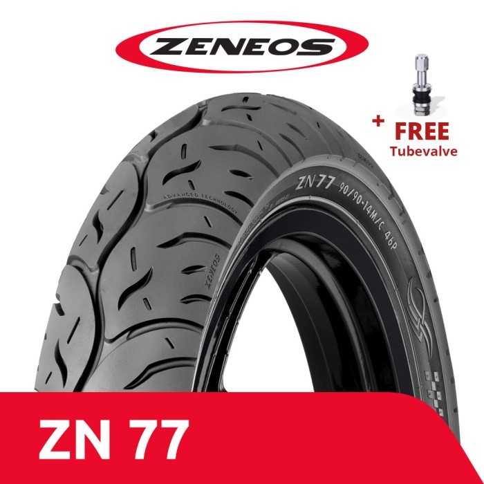 Ready Stock Ban Depan Motor Zeneos 80/90 -14 Zn 77 Tubeless Honda Beat