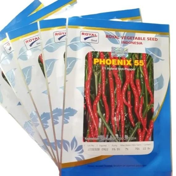 Phoenix 55 10Gr Benih Tanaman Cabe Keriting F1 Hibrida Phoenix 55 10Gr