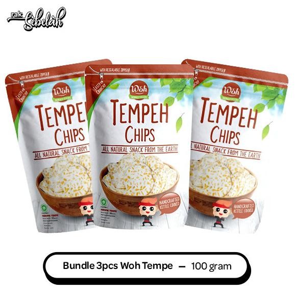 

NEW PRODUK KERIPIK TEMPE WOH CHIPS 100GR X 3 BUNDLE !!!!!