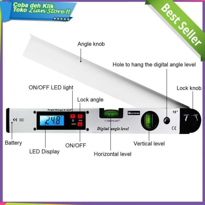 Penggaris Digital Sudut Inclinometer Goniometer Level Waterpass