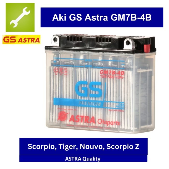 Accu / Aki Gs Astra Gm7B-4B Tiger