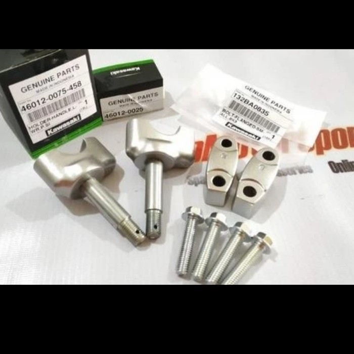 Raiser Atau Dudukan Setang Klx S Klx L Silver Original Kawasaki