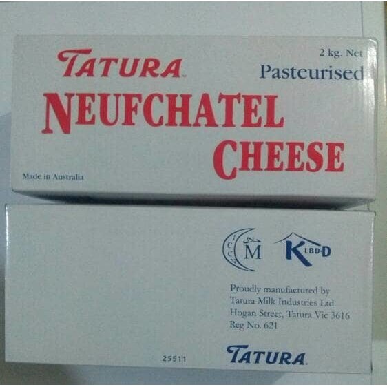 

PRODUK TERBATAS TATURA NEUFCHATEL CREAM CHEESE 2kg PROMOo Kode 297