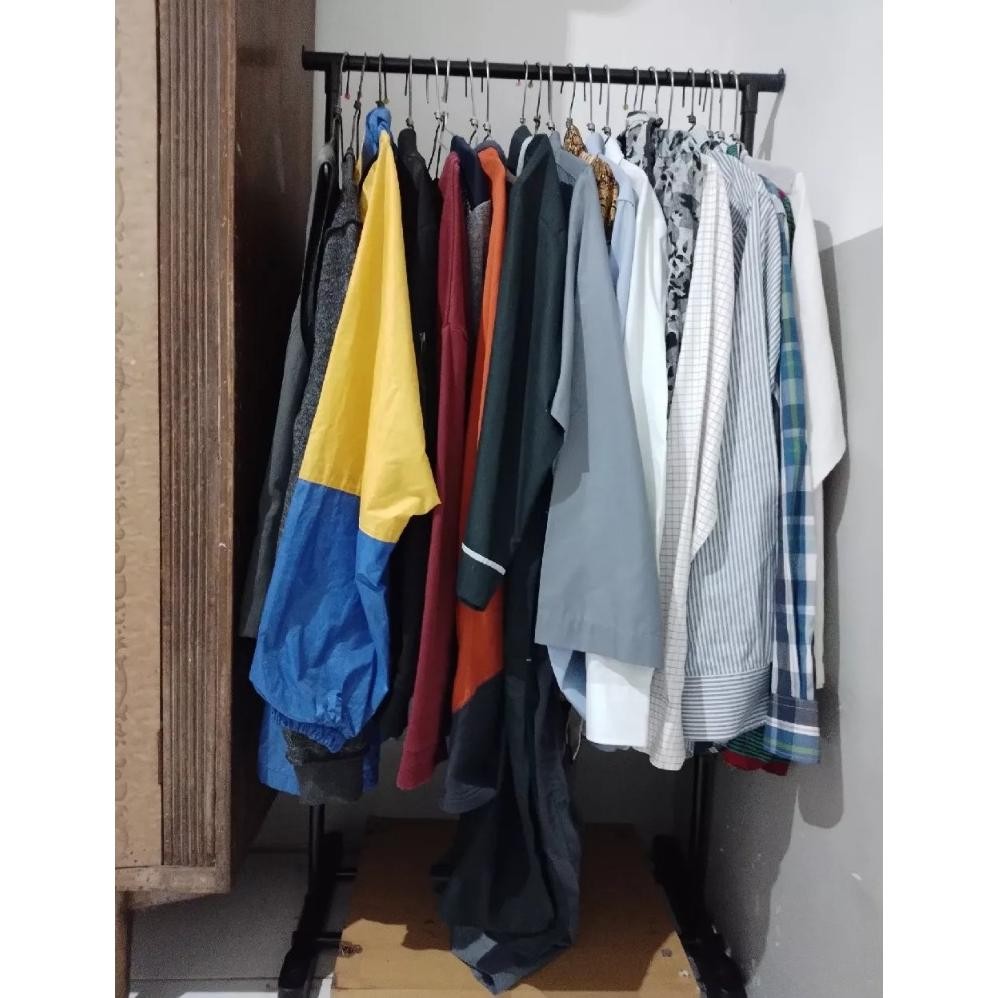 100% KOKOH RAK GANTUNG HANGER GAWANG JEMURAN BESI MULTIFUNGSI ASTER SINGLE DAISY DOUBLE POLE / ASTER