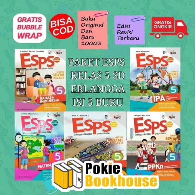 

BEST SELLER ORIGINAL PAKET ESPS KELAS 5 SD K13N ISI 5 BUKU ERLANGGA