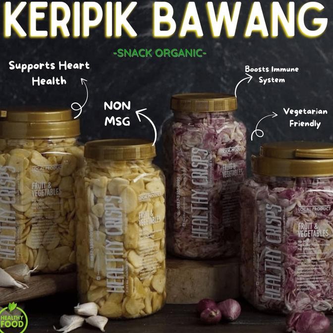 

TERBARU HEALTHY CRISPS - BAWANG MERAH PUTIH - KERIPIK SAYUR !!!!!