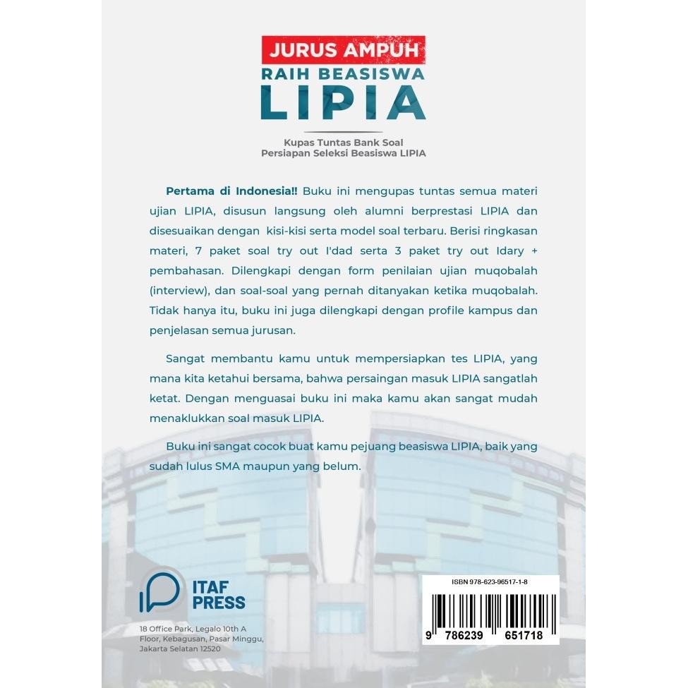 

JURUS AMPUH RAIH BEASISWA LIPIA