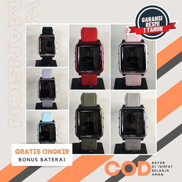 Jam Uni Alexandre Christie 9344 Ac 9344 Ac9344 Digital Set Rubber Langsung Kirim