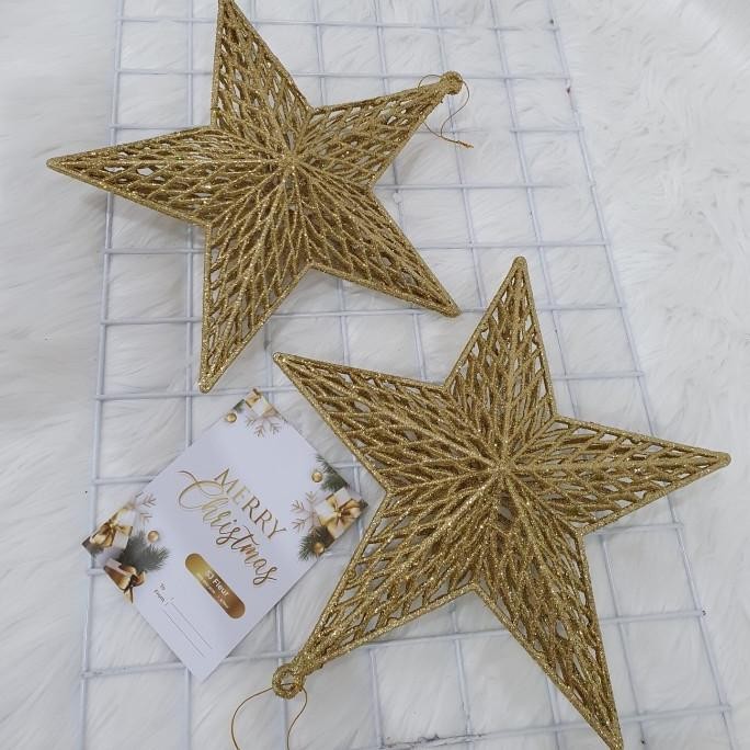 

Sale! Dekorasi hiasan pohon natal christmas topper bintang