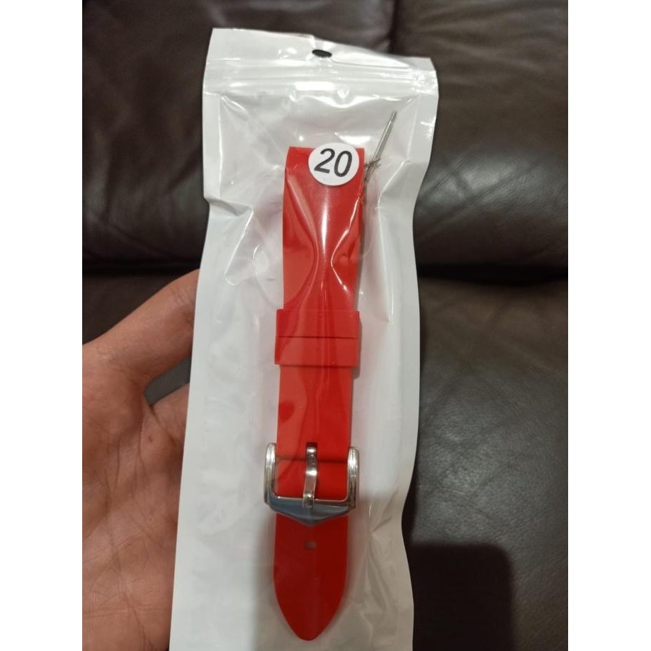 Rubber Curved Strap Tali Jam Karet Curved End