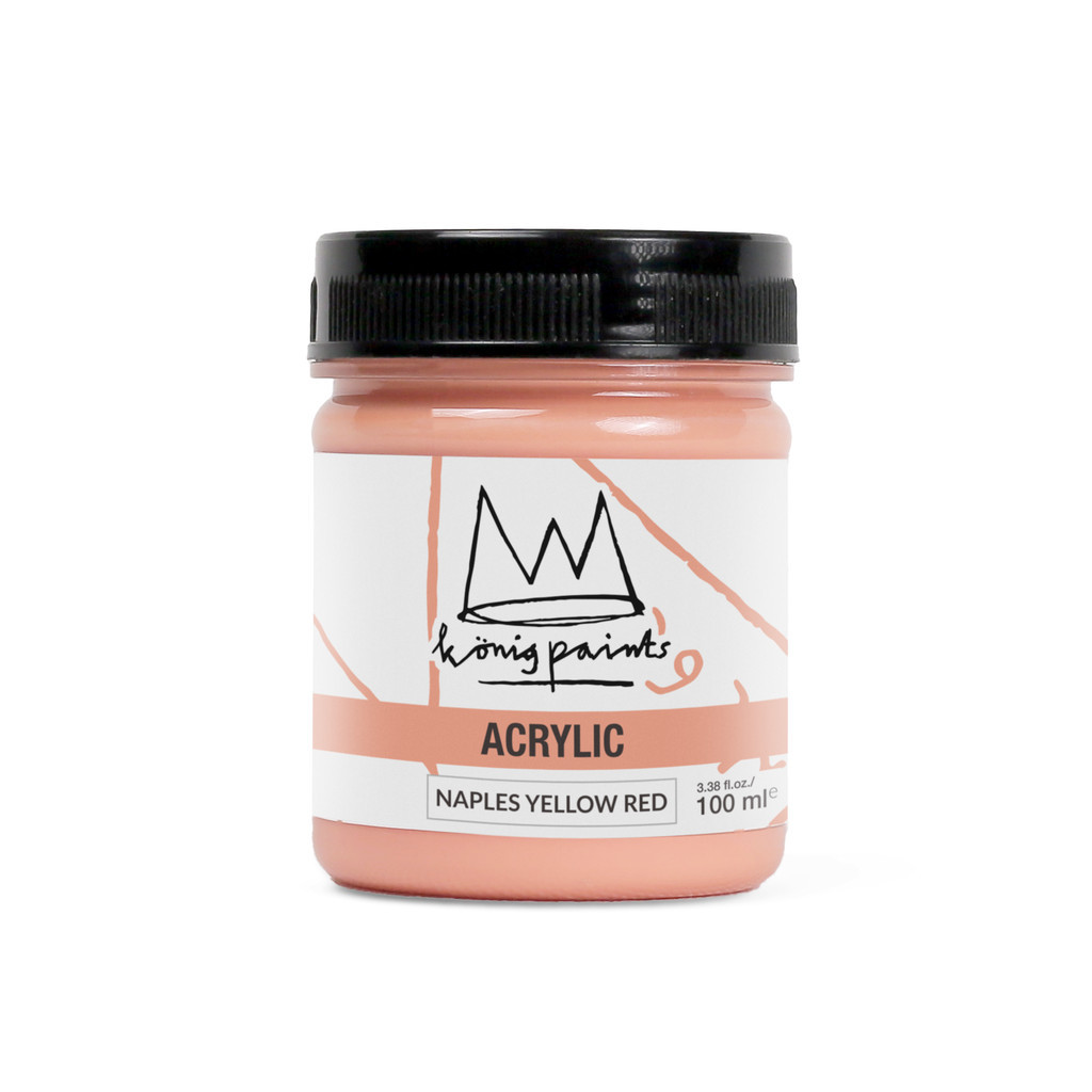 

KONIG PAINTS - 100mL NAPLES YELLOW RED