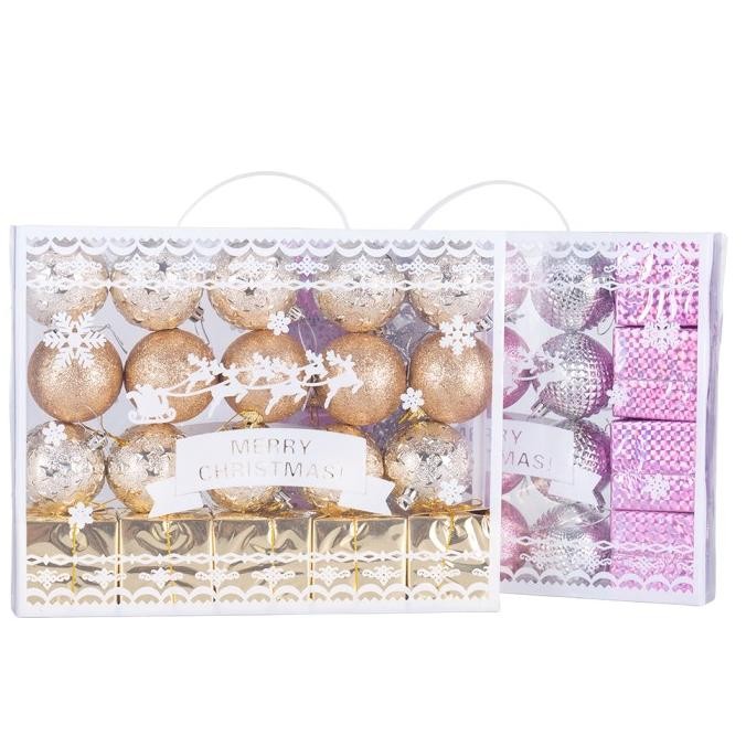 

Sale! Aksesoris dekorasi hiasan gantungan pohon natal christmas paket bola