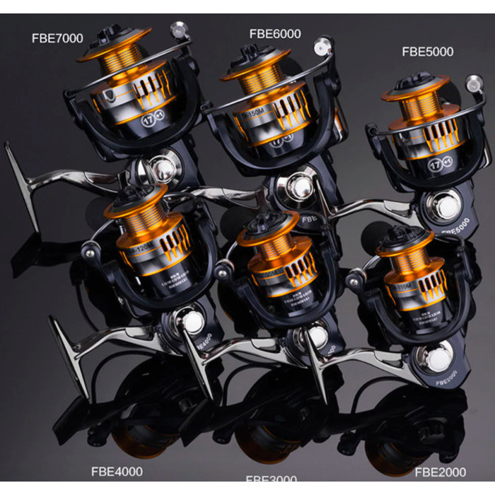 Reel Pancing Fbe 2000-7000 Bearing 17+1Bb Metal Spool One Way Drag 8Kg