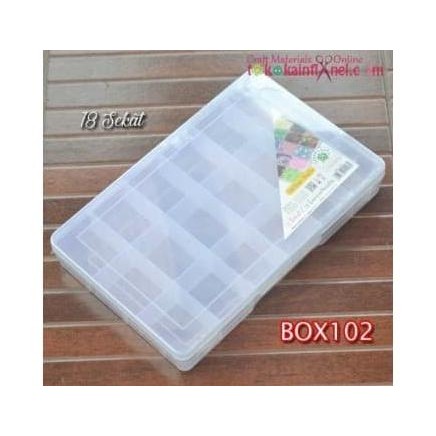

BOX102 BOX / KOTAK MANIK-MANIK / ASESORIS BESAR 18 SEKAT SIAP KIRIM