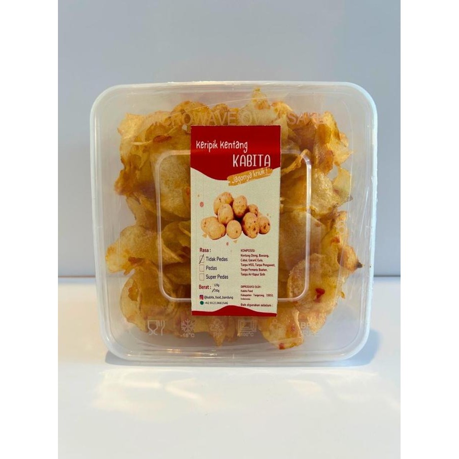 

READY STOCK KERIPIK KENTANG BALADO KABITA ORIGINAL 250G BOX THINWALL !!!!!