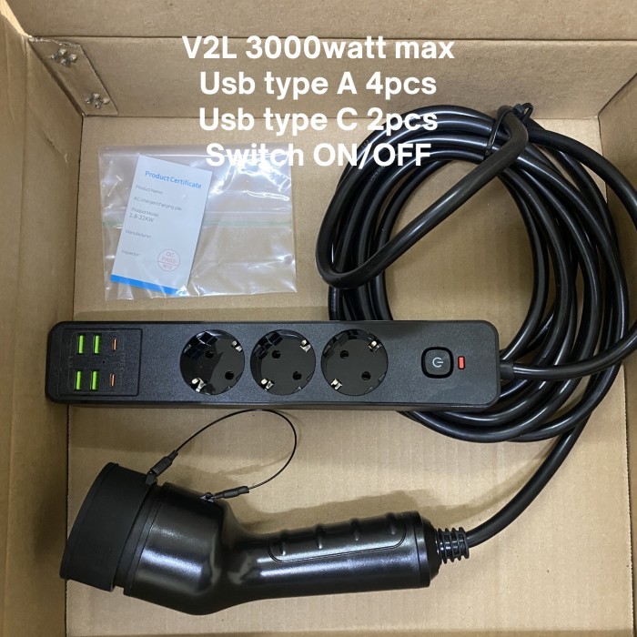 V2L ( untuk mobil listrik type2 port )