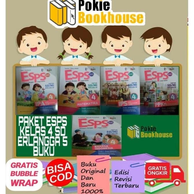 

BEST SELLER PAKET ESPS KELAS 4 SD K13N ERLANGGA ISI 5 BUKU