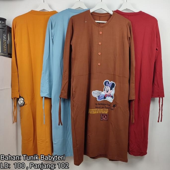 

Sale! Atasan tunik babyteri kancing 4 motif MINNIE POSE