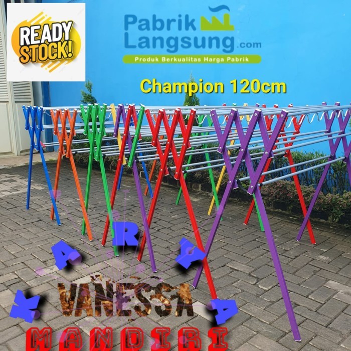 Terbaru Termurah - Jemuran Lipat / Jemuran Baju Aluminium / Jemuran Uk 120 Cm Kualitas Premium