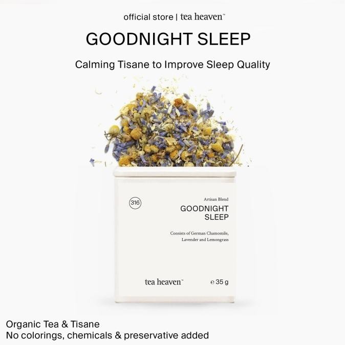 

SLEEP TEA CHAMOMILE LAVENDER TISANE TEH BUNGA KAMOMIL LAVENDER TIDUR SIAP KIRIM