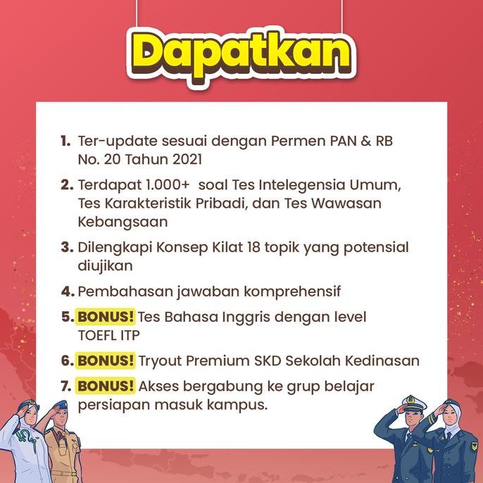 

Kitab SKD - Sekolah Kedinasan 2023 Ruangguru