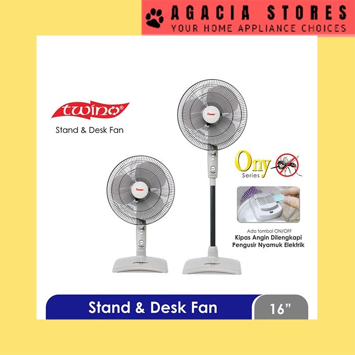 Terlaris Kipas Angin Berdiri Cosmos 16 Sn Ony (Anti Nyamuk) Stand Fan 16Sn Ony