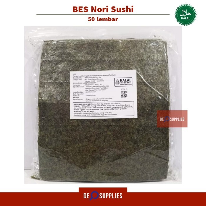 

Sakao Sushi Nori Seaweed Special Grade 50 Sheet Lembar Rumput Laut