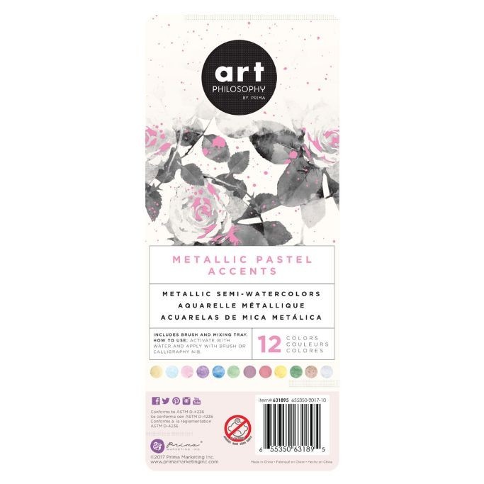 

Art Philosophy - Pastel Metallic Accents Watercolor Set