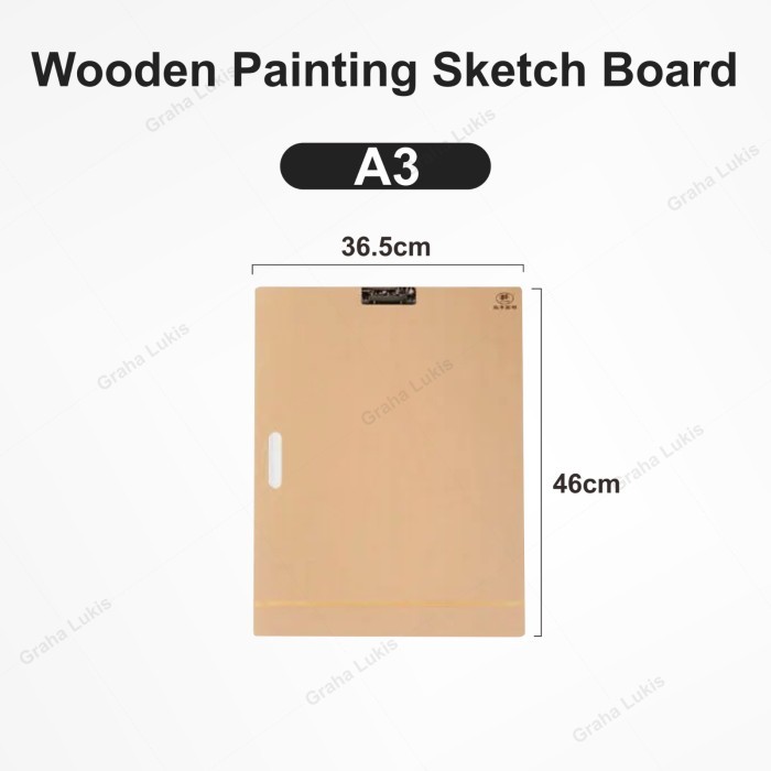 

Wooden Painting Sketch Board A2 / A3