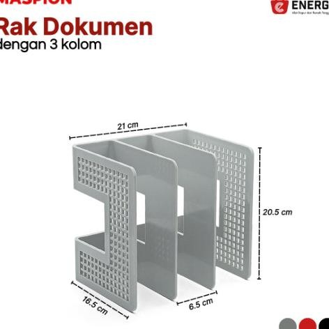 +++++] Tempat Buku Sekat Plastik Maspion B-T 314 Rak Dokumen