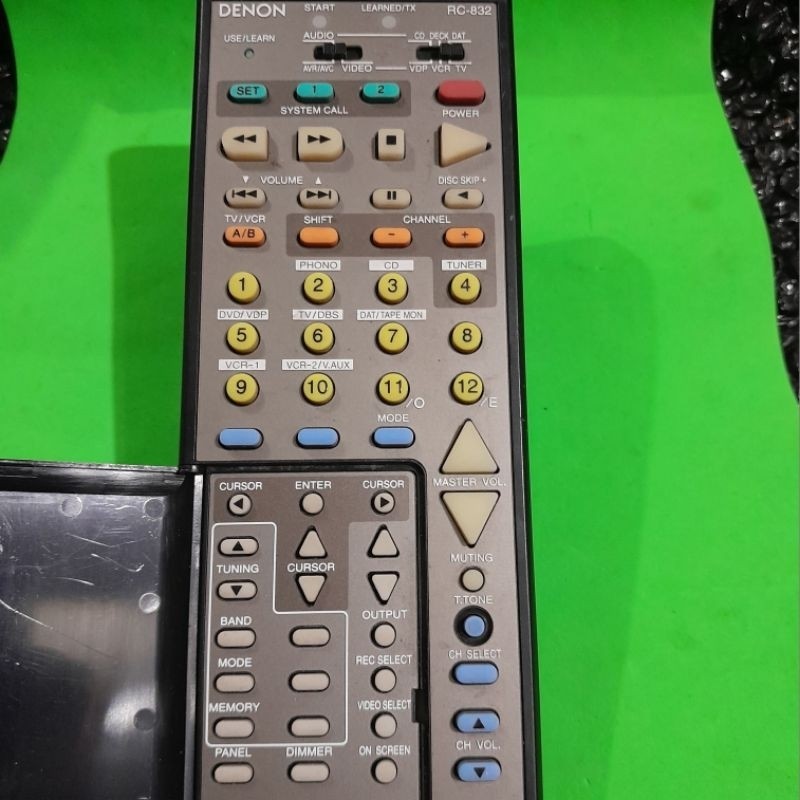 REMOTE REMOT DVD AV AMPLIFIER DENON RC-832 ORIGINAL ASLI